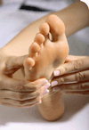 Reflexology treatment relaxation